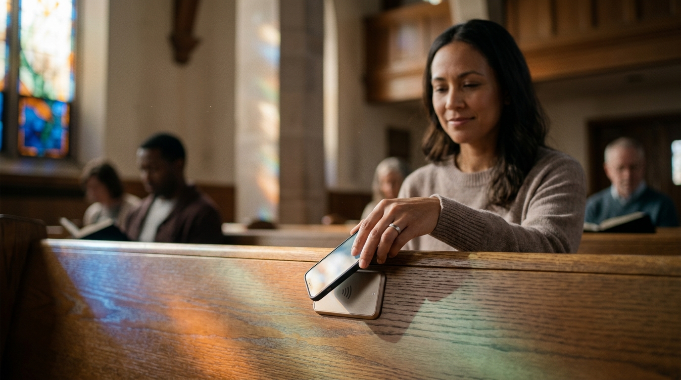 NFC Tap for Churches Without Fees: The 2026 Guide
