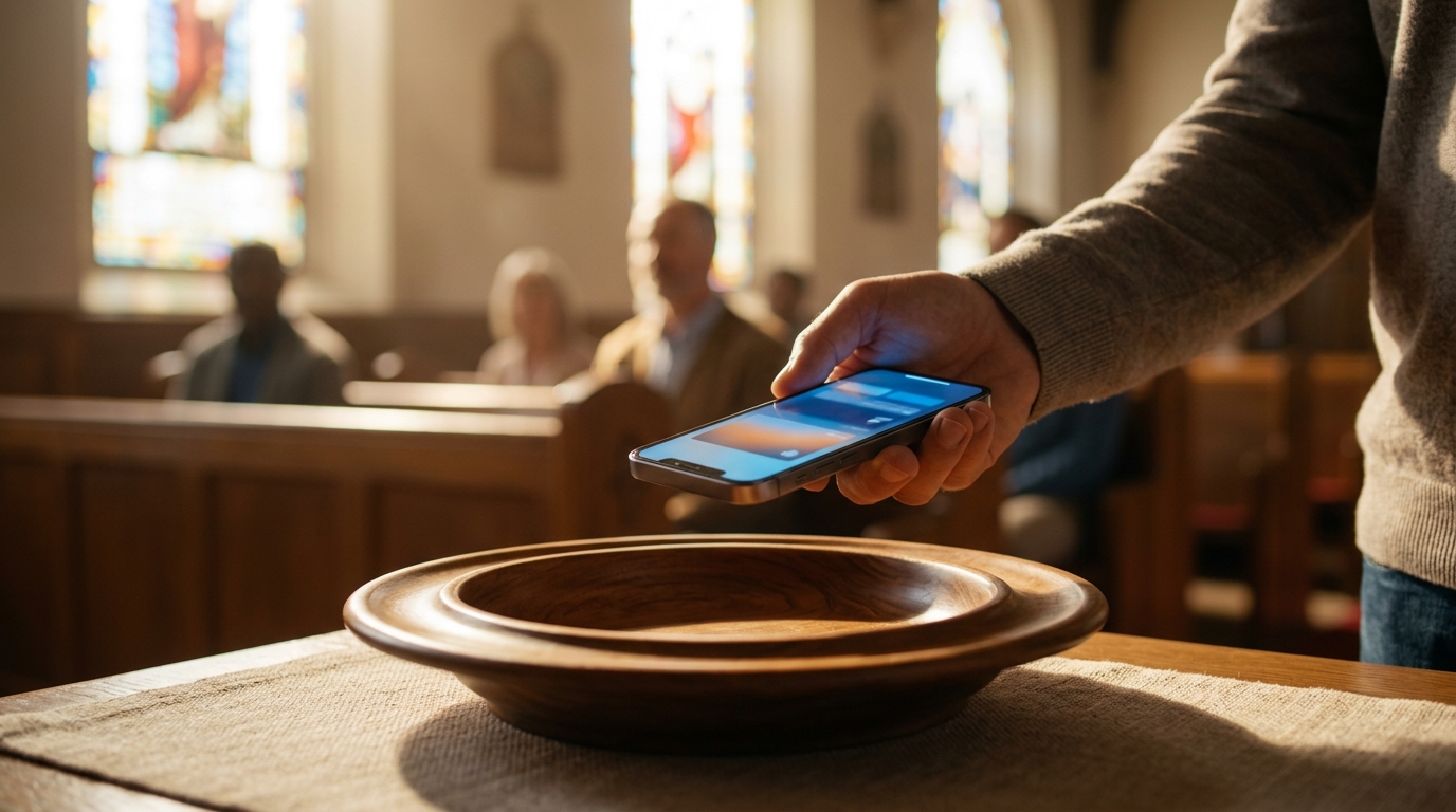 What Happens When Someone Taps to Give at Church for the First?